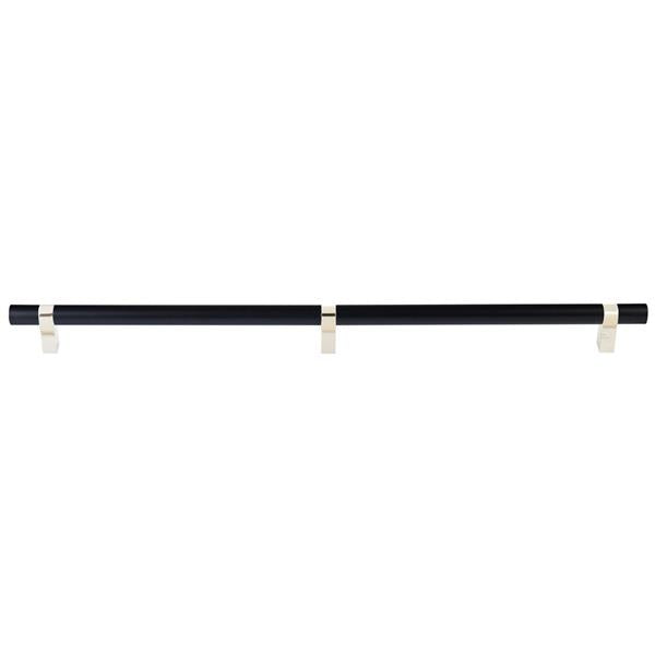 Emtek - Concealed Surface, Select Bar Appliance Pull 24 Inch C-C, Rectangular Bar Stem, Smooth Bar