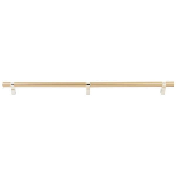 Emtek - Concealed Surface, Select Bar Appliance Pull 24 Inch C-C, Rectangular Bar Stem, Smooth Bar