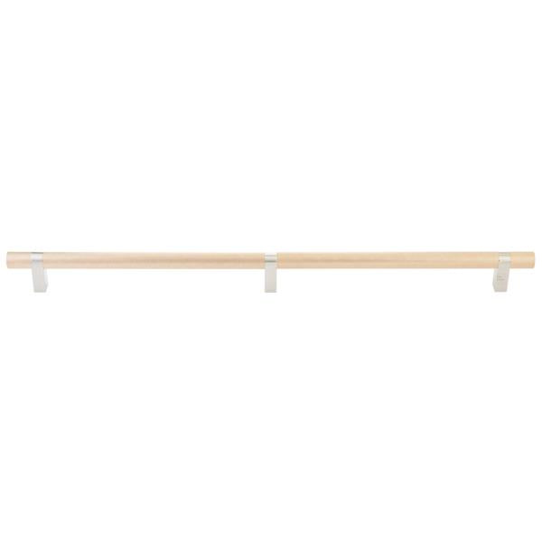 Emtek - Concealed Surface, Select Bar Appliance Pull 24 Inch C-C, Rectangular Bar Stem, Knurled Bar