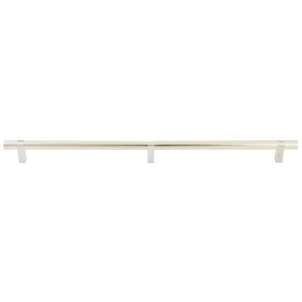 Emtek - Concealed Surface, Select Bar Appliance Pull 24 Inch C-C, Rectangular Bar Stem, Knurled Bar