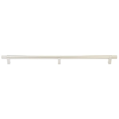 Emtek - Concealed Surface, Select Bar Appliance Pull 24 Inch C-C, Rectangular Bar Stem, Knurled Bar