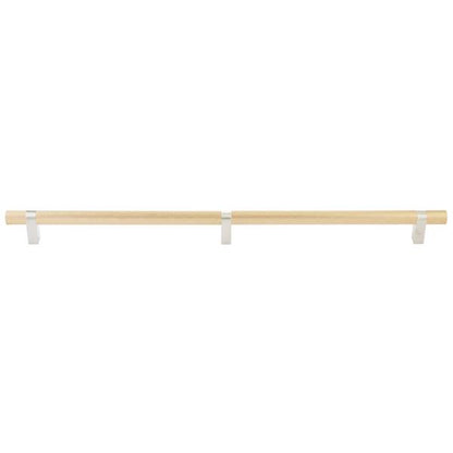 Emtek - Concealed Surface, Select Bar Appliance Pull 24 Inch C-C, Rectangular Bar Stem, Knurled Bar