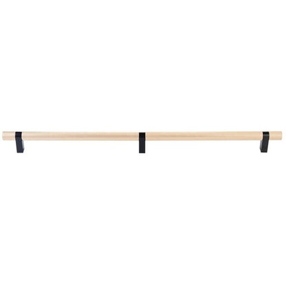 Emtek - Concealed Surface, Select Bar Appliance Pull 24 Inch C-C, Rectangular Bar Stem, Knurled Bar