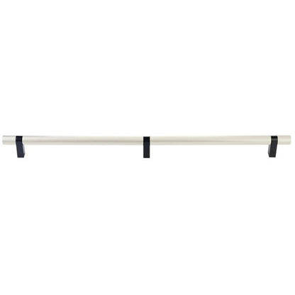 Emtek - Concealed Surface, Select Bar Appliance Pull 24 Inch C-C, Rectangular Bar Stem, Knurled Bar