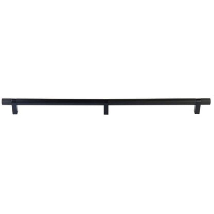 Emtek - Concealed Surface, Select Bar Appliance Pull 24 Inch C-C, Rectangular Bar Stem, Knurled Bar