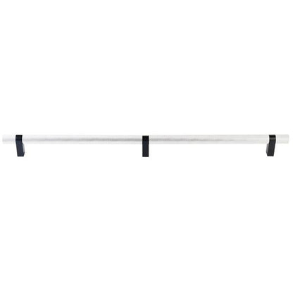 Emtek - Concealed Surface, Select Bar Appliance Pull 24 Inch C-C, Rectangular Bar Stem, Knurled Bar