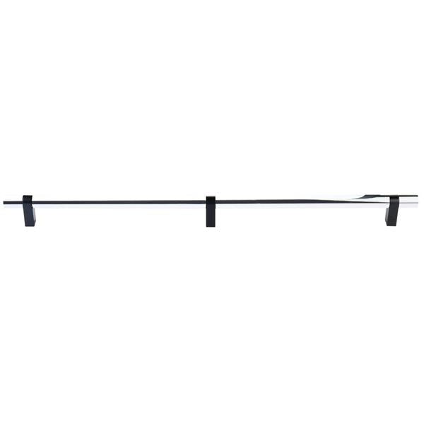 Emtek - Concealed Surface, Select Bar Appliance Pull 24 Inch C-C, Rectangular Bar Stem, Smooth Bar