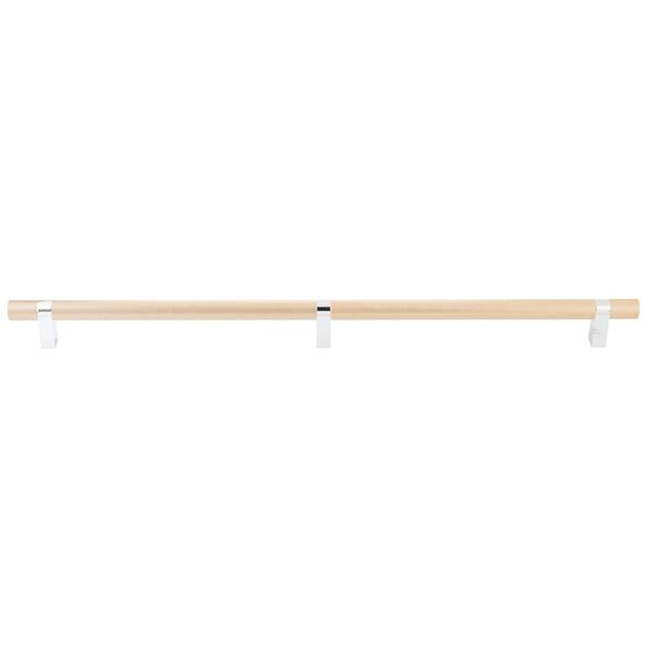 Emtek - Concealed Surface, Select Bar Appliance Pull 24 Inch C-C, Rectangular Bar Stem, Knurled Bar
