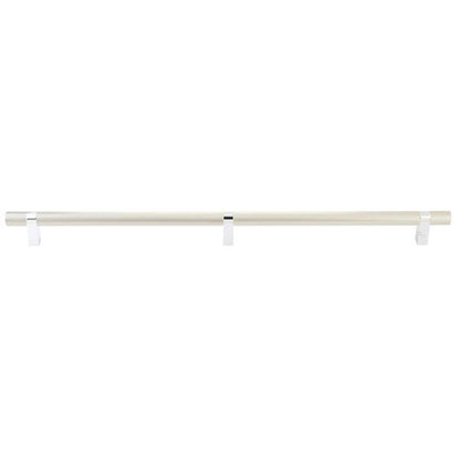 Emtek - Concealed Surface, Select Bar Appliance Pull 24 Inch C-C, Rectangular Bar Stem, Knurled Bar