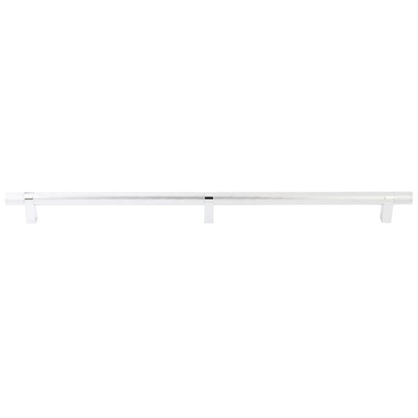 Emtek - Concealed Surface, Select Bar Appliance Pull 24 Inch C-C, Rectangular Bar Stem, Knurled Bar