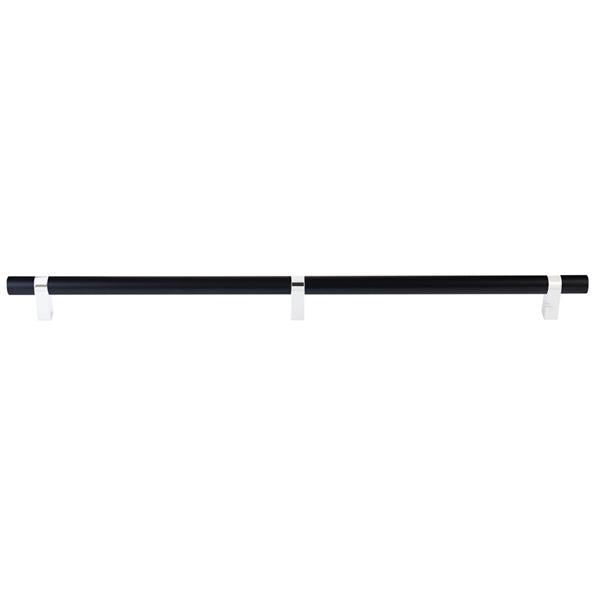 Emtek - Concealed Surface, Select Bar Appliance Pull 24 Inch C-C, Rectangular Bar Stem, Smooth Bar