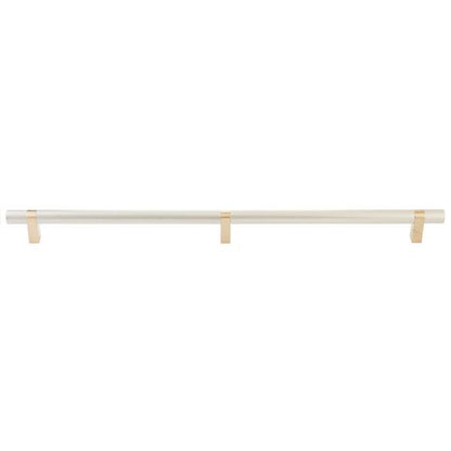 Emtek - Concealed Surface, Select Bar Appliance Pull 24 Inch C-C, Rectangular Bar Stem, Knurled Bar