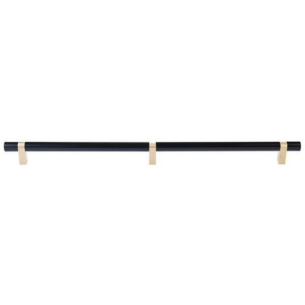 Emtek - Concealed Surface, Select Bar Appliance Pull 24 Inch C-C, Rectangular Bar Stem, Smooth Bar