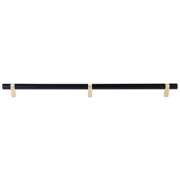 Emtek - Concealed Surface, Select Bar Appliance Pull 24 Inch C-C, Rectangular Bar Stem, Smooth Bar