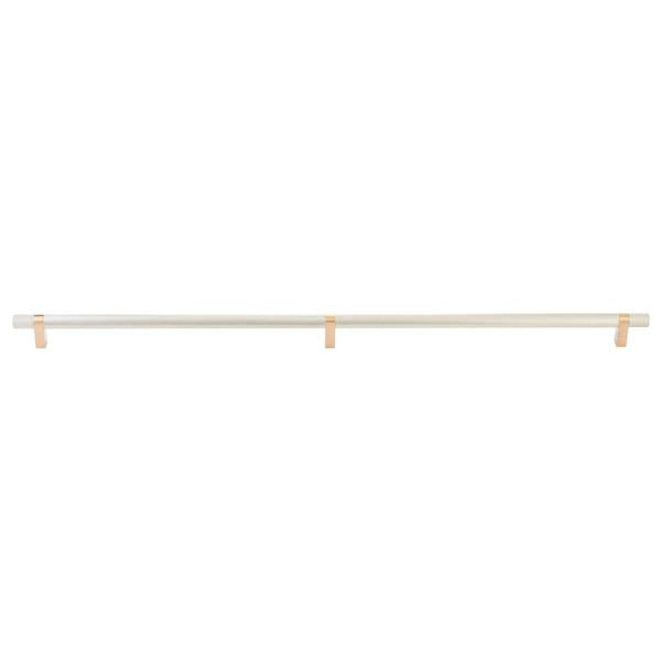 Emtek - Concealed Surface, Select Bar Appliance Pull 36 Inch C-C, Rectangular Bar Stem, Knurled Bar