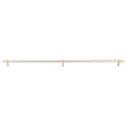 Emtek - Concealed Surface, Select Bar Appliance Pull 36 Inch C-C, Rectangular Bar Stem, Knurled Bar