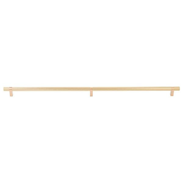 Emtek - Concealed Surface, Select Bar Appliance Pull 36 Inch C-C, Rectangular Bar Stem, Knurled Bar