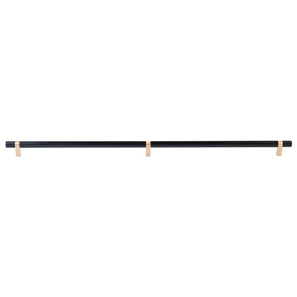 Emtek - Concealed Surface, Select Bar Appliance Pull 36 Inch C-C, Rectangular Bar Stem, Smooth Bar