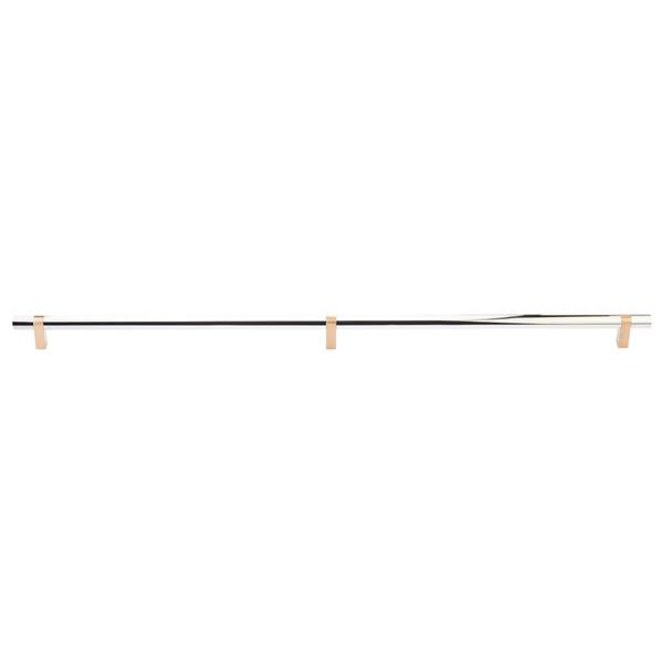 Emtek - Concealed Surface, Select Bar Appliance Pull 36 Inch C-C, Rectangular Bar Stem, Smooth Bar
