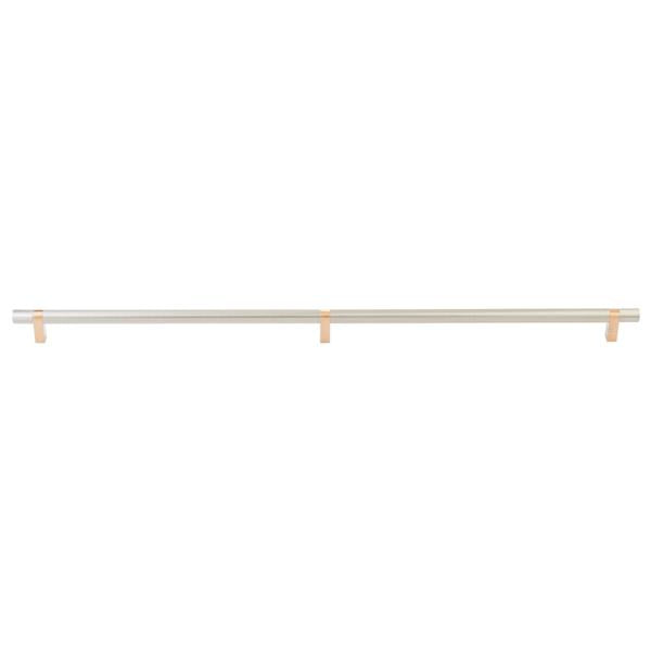 Emtek - Concealed Surface, Select Bar Appliance Pull 36 Inch C-C, Rectangular Bar Stem, Smooth Bar