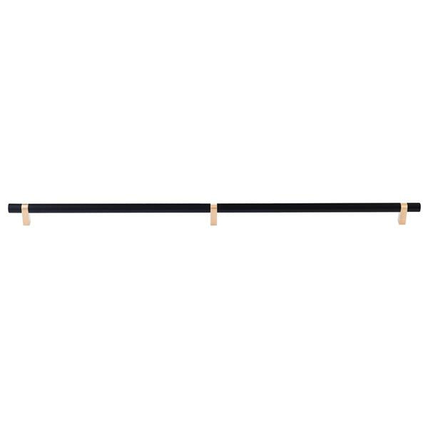 Emtek - Concealed Surface, Select Bar Appliance Pull 36 Inch C-C, Rectangular Bar Stem, Smooth Bar