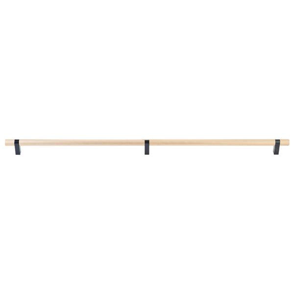 Emtek - Concealed Surface, Select Bar Appliance Pull 36 Inch C-C, Rectangular Bar Stem, Knurled Bar