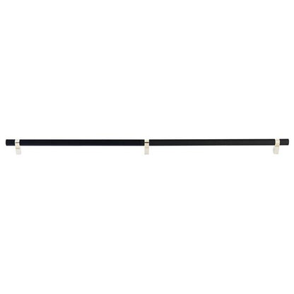 Emtek - Concealed Surface, Select Bar Appliance Pull 36 Inch C-C, Rectangular Bar Stem, Knurled Bar