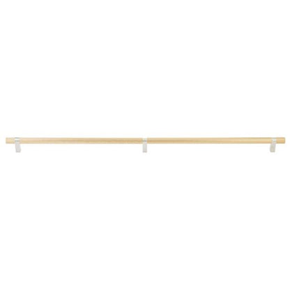 Emtek - Concealed Surface, Select Bar Appliance Pull 36 Inch C-C, Rectangular Bar Stem, Knurled Bar