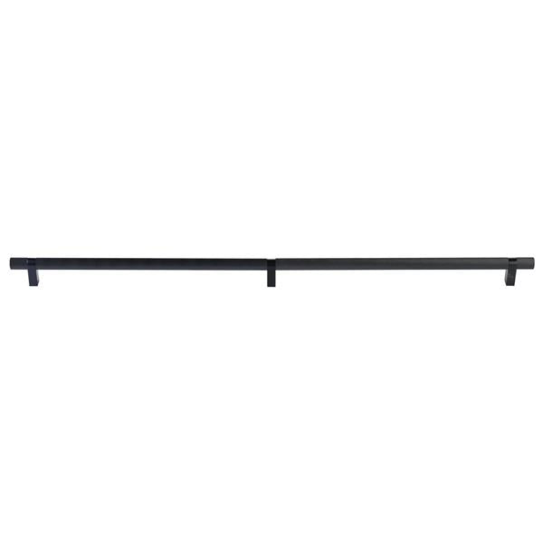 Emtek - Concealed Surface, Select Bar Appliance Pull 36 Inch C-C, Rectangular Bar Stem, Knurled Bar