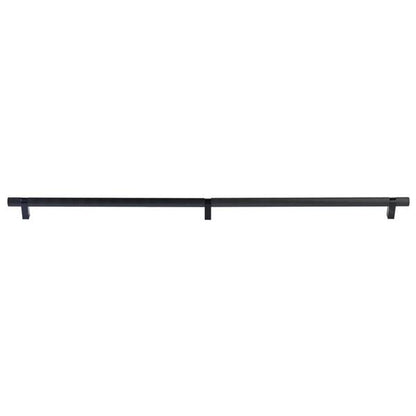 Emtek - Concealed Surface, Select Bar Appliance Pull 36 Inch C-C, Rectangular Bar Stem, Knurled Bar