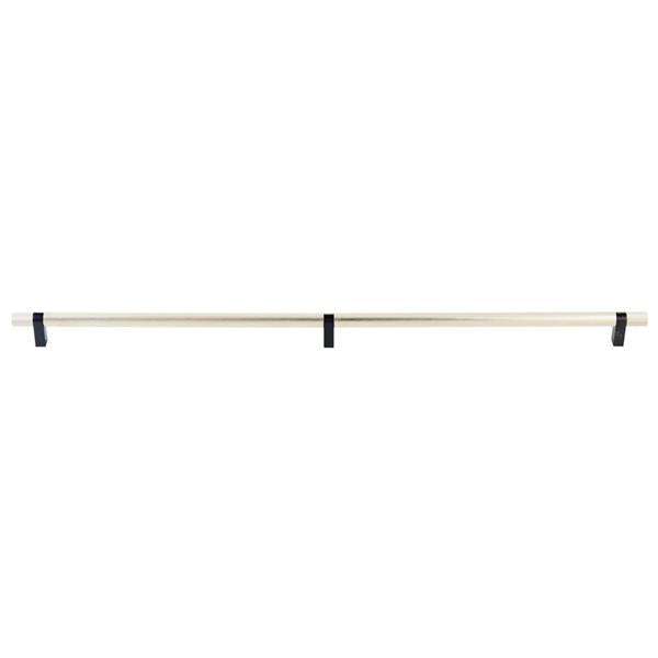 Emtek - Concealed Surface, Select Bar Appliance Pull 36 Inch C-C, Rectangular Bar Stem, Knurled Bar