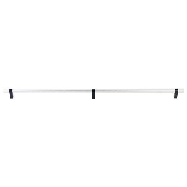 Emtek - Concealed Surface, Select Bar Appliance Pull 36 Inch C-C, Rectangular Bar Stem, Knurled Bar