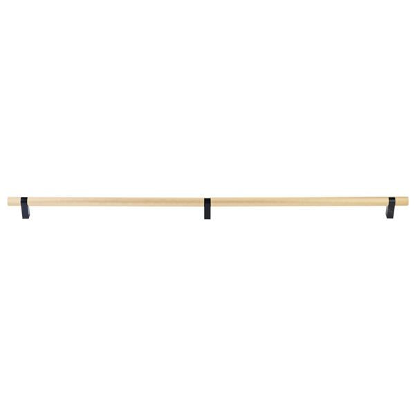 Emtek - Concealed Surface, Select Bar Appliance Pull 36 Inch C-C, Rectangular Bar Stem, Knurled Bar