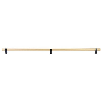 Emtek - Concealed Surface, Select Bar Appliance Pull 36 Inch C-C, Rectangular Bar Stem, Knurled Bar