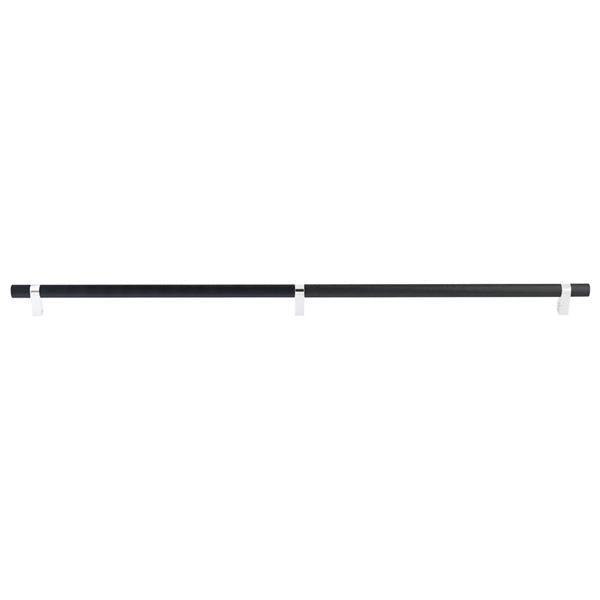 Emtek - Concealed Surface, Select Bar Appliance Pull 36 Inch C-C, Rectangular Bar Stem, Knurled Bar