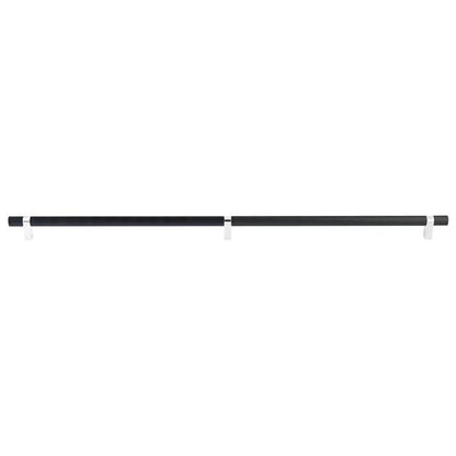 Emtek - Concealed Surface, Select Bar Appliance Pull 36 Inch C-C, Rectangular Bar Stem, Knurled Bar