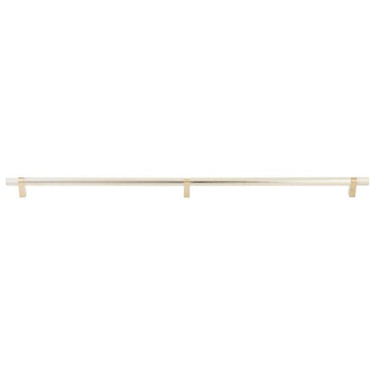 Emtek - Concealed Surface, Select Bar Appliance Pull 36 Inch C-C, Rectangular Bar Stem, Knurled Bar