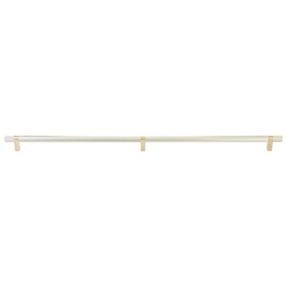 Emtek - Concealed Surface, Select Bar Appliance Pull 36 Inch C-C, Rectangular Bar Stem, Knurled Bar