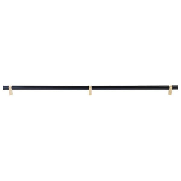 Emtek - Concealed Surface, Select Bar Appliance Pull 36 Inch C-C, Rectangular Bar Stem, Smooth Bar