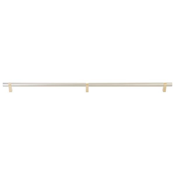 Emtek - Concealed Surface, Select Bar Appliance Pull 36 Inch C-C, Rectangular Bar Stem, Smooth Bar