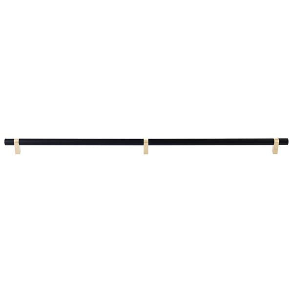 Emtek - Concealed Surface, Select Bar Appliance Pull 36 Inch C-C, Rectangular Bar Stem, Smooth Bar