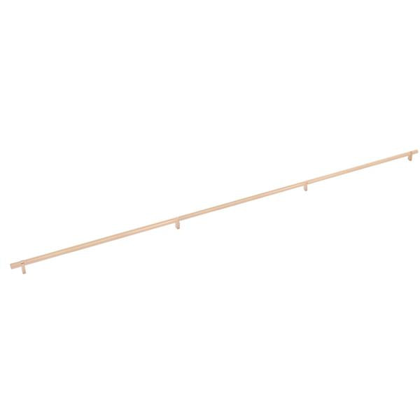 Emtek - Concealed Surface, Select Bar Appliance Pull 54 Inch C-C, Rectangular Bar Stem, Knurled Bar
