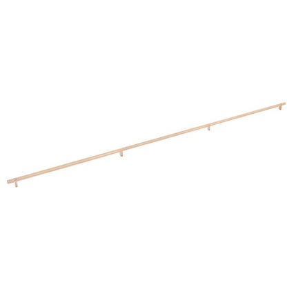 Emtek - Concealed Surface, Select Bar Appliance Pull 54 Inch C-C, Rectangular Bar Stem, Knurled Bar