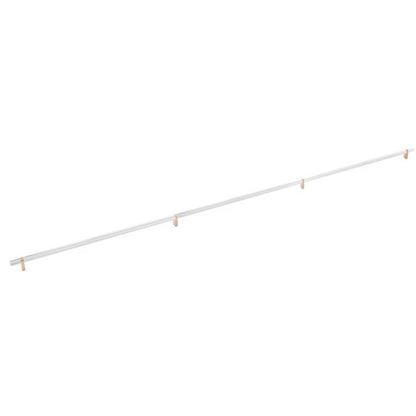 Emtek - Concealed Surface, Select Bar Appliance Pull 54 Inch C-C, Rectangular Bar Stem, Knurled Bar