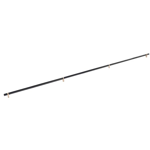 Emtek - Concealed Surface, Select Bar Appliance Pull 54 Inch C-C, Rectangular Bar Stem, Smooth Bar