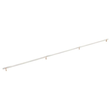 Emtek - Concealed Surface, Select Bar Appliance Pull 54 Inch C-C, Rectangular Bar Stem, Smooth Bar