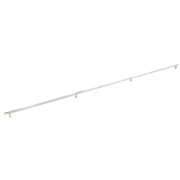 Emtek - Concealed Surface, Select Bar Appliance Pull 54 Inch C-C, Rectangular Bar Stem, Smooth Bar