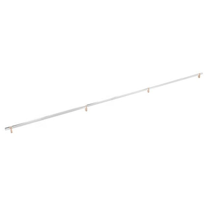 Emtek - Concealed Surface, Select Bar Appliance Pull 54 Inch C-C, Rectangular Bar Stem, Smooth Bar