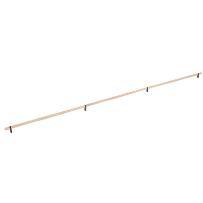 Emtek - Concealed Surface, Select Bar Appliance Pull 54 Inch C-C, Rectangular Bar Stem, Knurled Bar