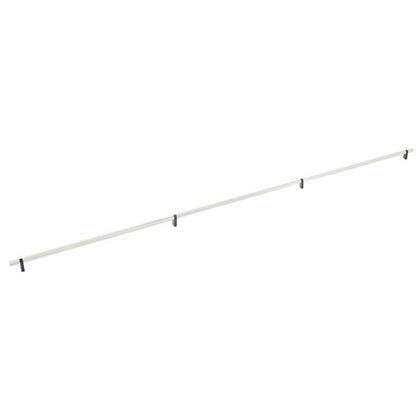 Emtek - Concealed Surface, Select Bar Appliance Pull 54 Inch C-C, Rectangular Bar Stem, Knurled Bar